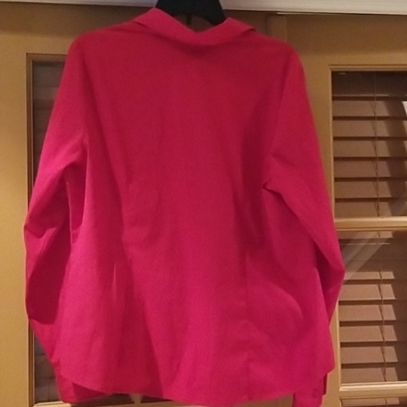 Lane Bryant red button shirt, sz 14/16, EUC - Picture 8 of 8